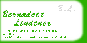 bernadett lindtner business card